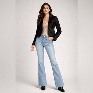 💕EUC Modern VTG Anthropologie Catonnier Black Velvet Crop Jacket: A beauty!